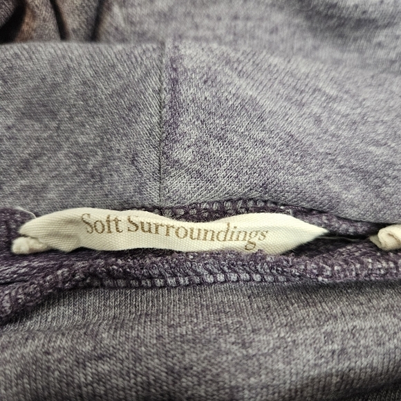 Soft Surroundings Purple Evening Stroll Cowl Neck Pullover Size Small Women P11‎ - Picture 9 of 10